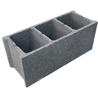 Bloco Industrial, 3 Furos com Encaixe