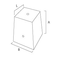 Pour les Poteaux d'Éclairage Type 1 - sans Boulons